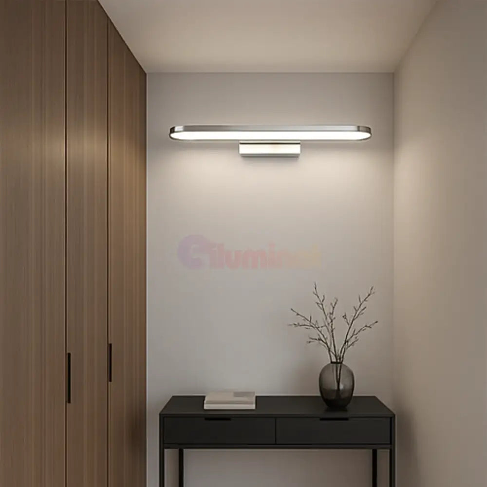 Aplica LED Perete GIANNI Crom CHROME / 50CM / ALB NATURAL Wall Light Fixtures