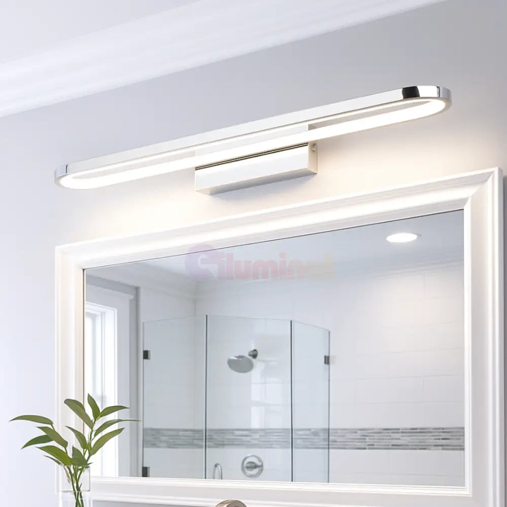 Aplica LED Perete GIANNI Crom CHROME / 50CM / ALB NATURAL Wall Light Fixtures