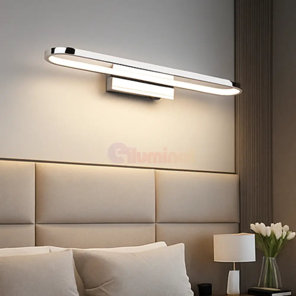 Aplica LED Perete GIANNI Crom CHROME / 50CM / ALB NATURAL Wall Light Fixtures