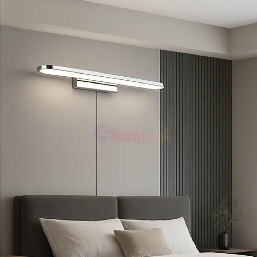 Aplica LED Perete GIANNI Crom CHROME / 50CM / ALB NATURAL Wall Light Fixtures