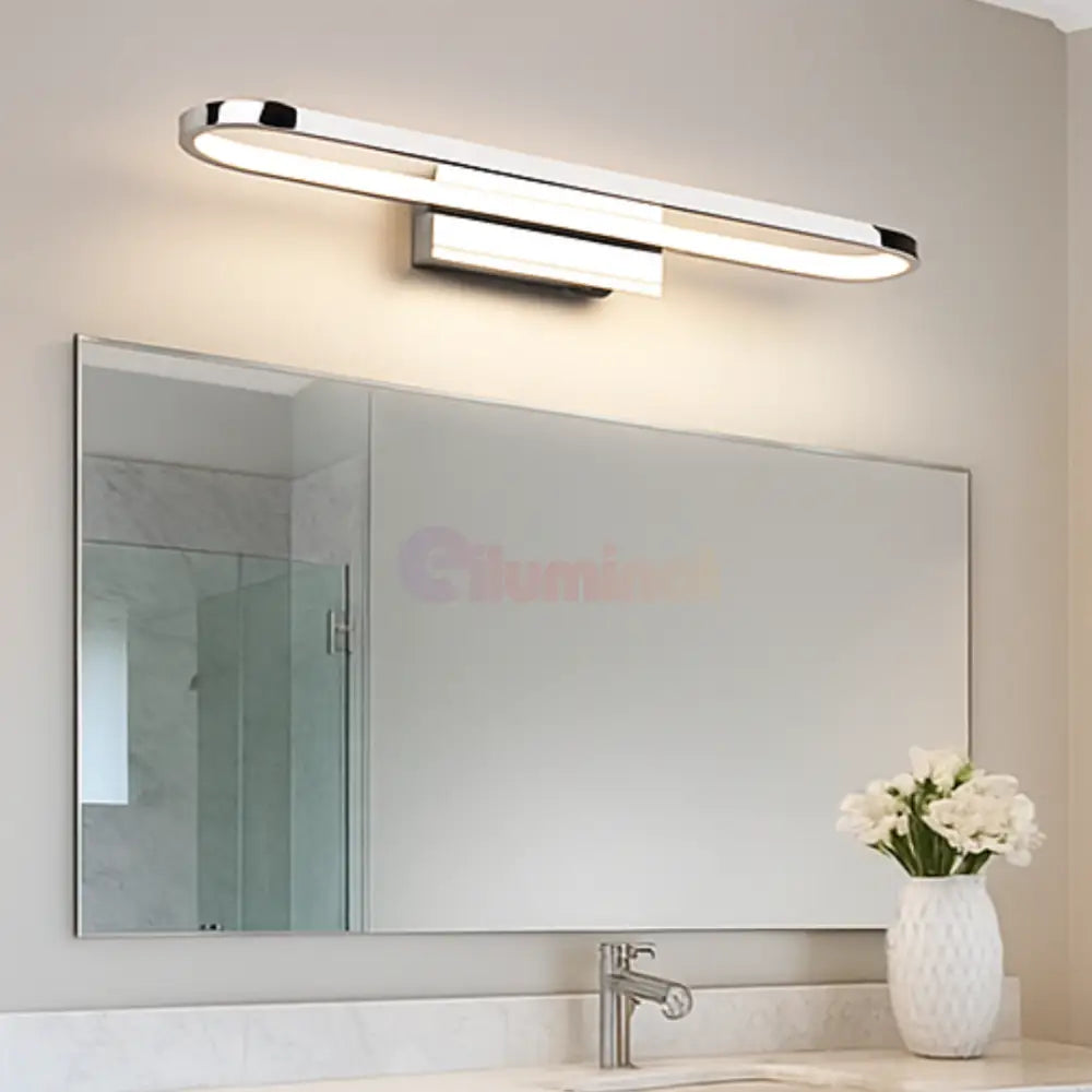 Aplica LED Perete GIANNI Crom CHROME / 50CM / ALB NATURAL Wall Light Fixtures