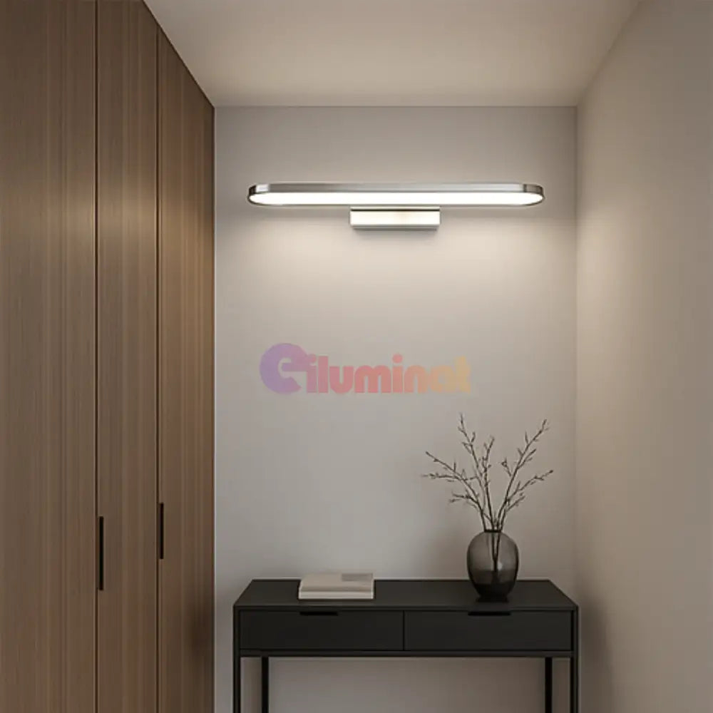 Aplica LED Perete GIANNI Crom CHROME / 50CM / ALB NATURAL Wall Light Fixtures
