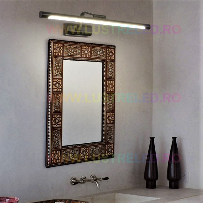 Aplica Led Baie 36W 58Cm Neagra Reglabila C1310Bk Wall Light Fixtures