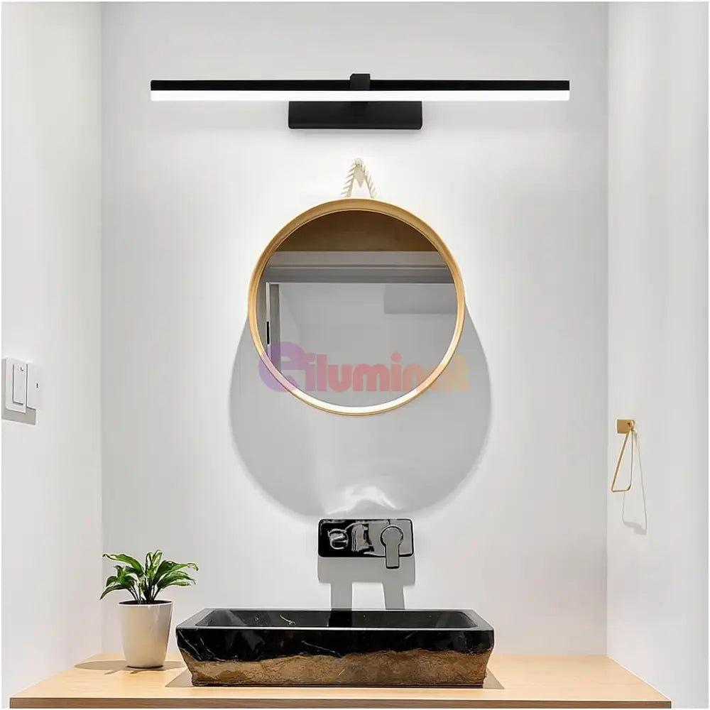 Aplica LED Baie Olyss 11W 56cm Neagra NEAGRA / 56CM / 3 FUNCTII Wall Light Fixtures
