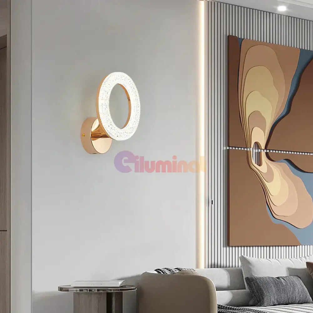 Aplica Led Circle Golden Design B300/1 Wall Light Fixtures