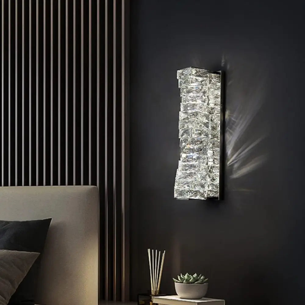 Aplica LED Cristal WAVE Chrome 48cm CHROME / CRISTAL Wall Light Fixtures