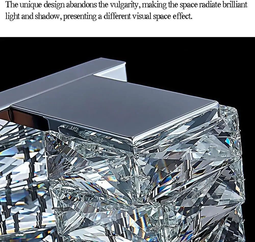 Aplica LED Cristal WAVE Chrome 48cm CHROME / CRISTAL Wall Light Fixtures