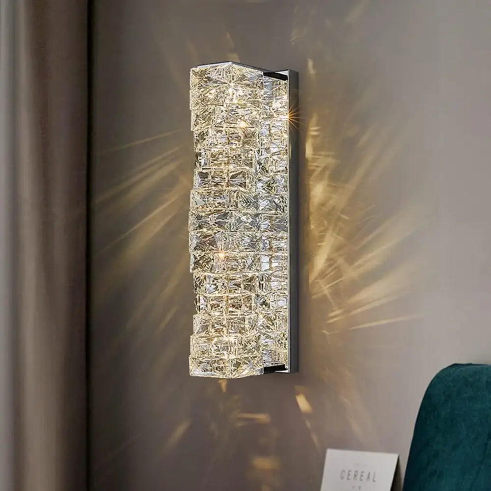 Aplica LED Cristal WAVE Chrome 48cm CHROME / CRISTAL Wall Light Fixtures
