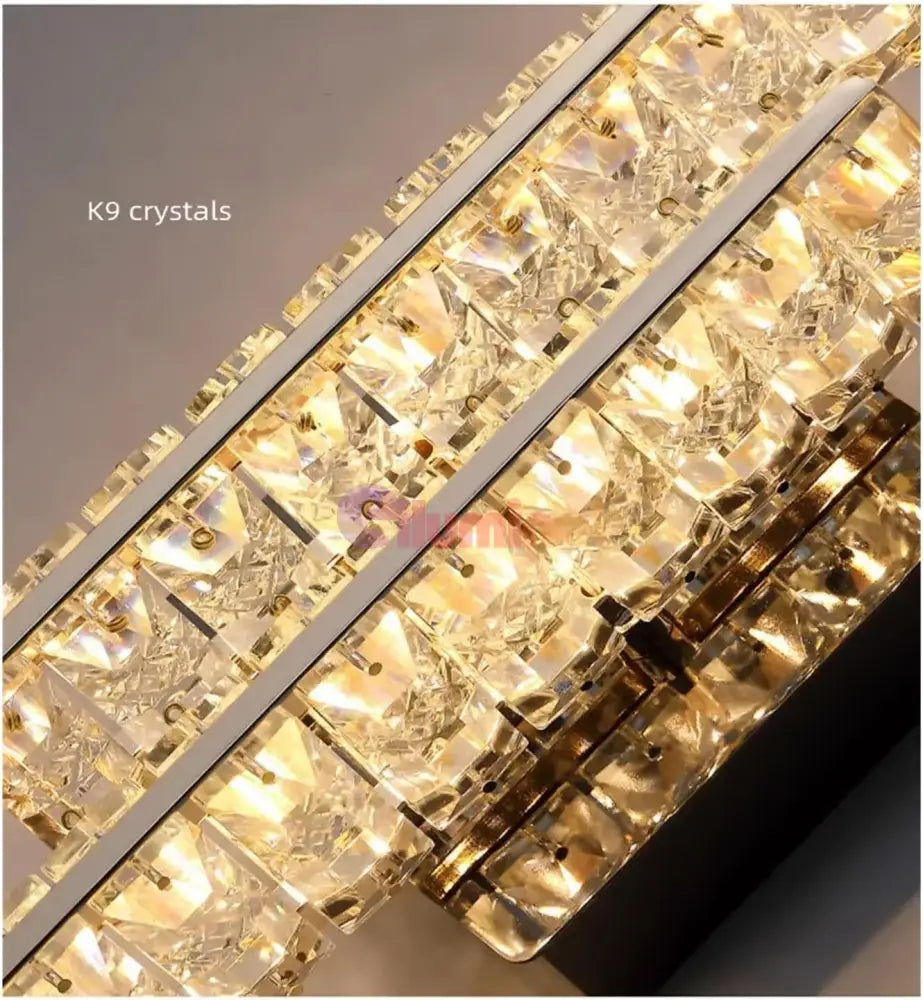 Aplica LED Crystal Gold V Shape CRISTAL / AURIE Wall Light Fixtures