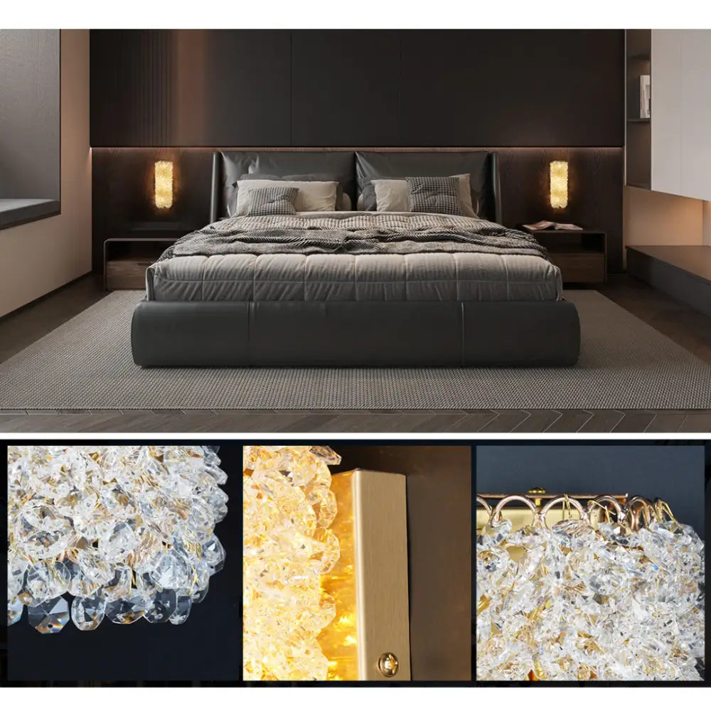 Aplica LED 21W Crystal Elegance CRISTAL / APLICA PERETE / TAVAN / CHROME Wall Light Fixtures
