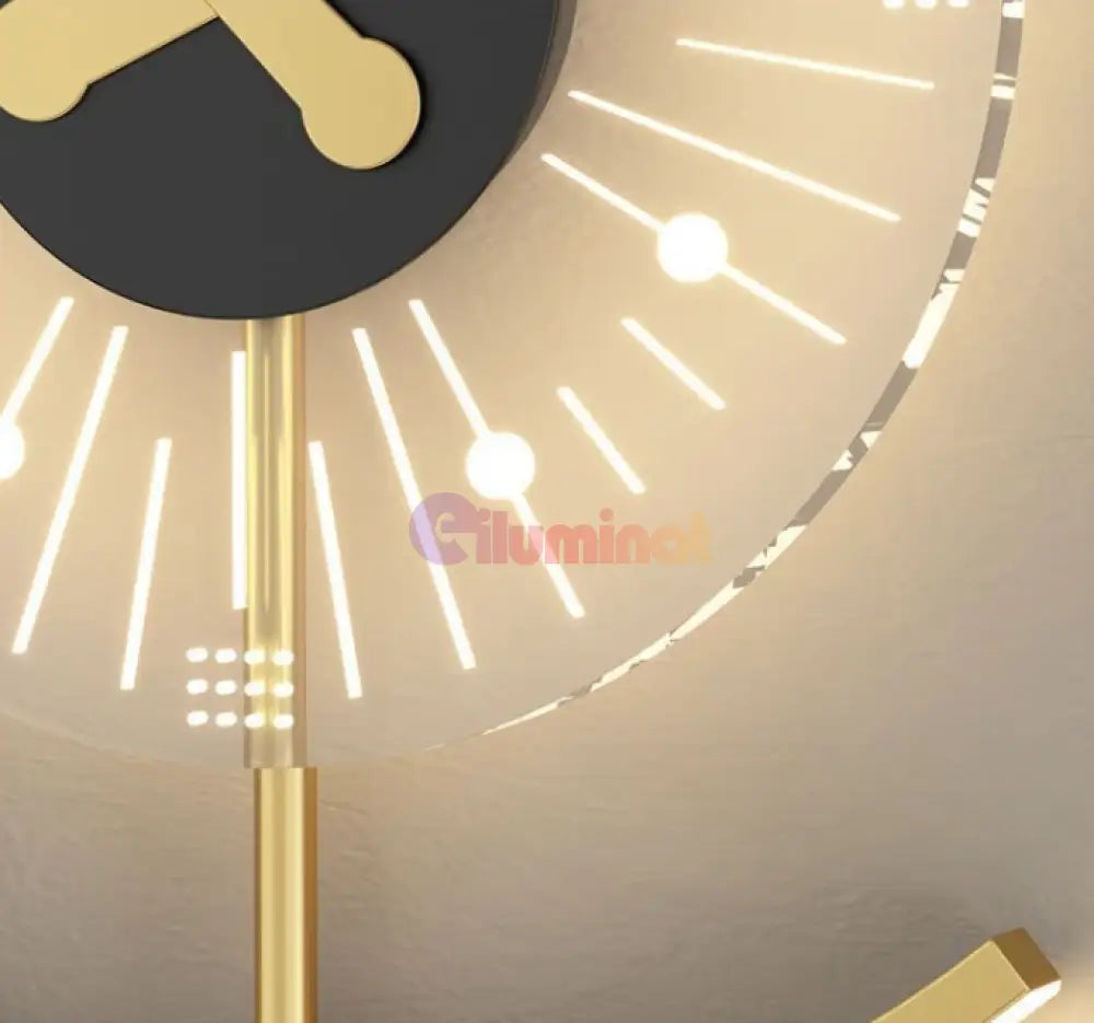 Aplica Led Cu Ceas 18W Nordic Style Clockwork Wall Light Fixtures