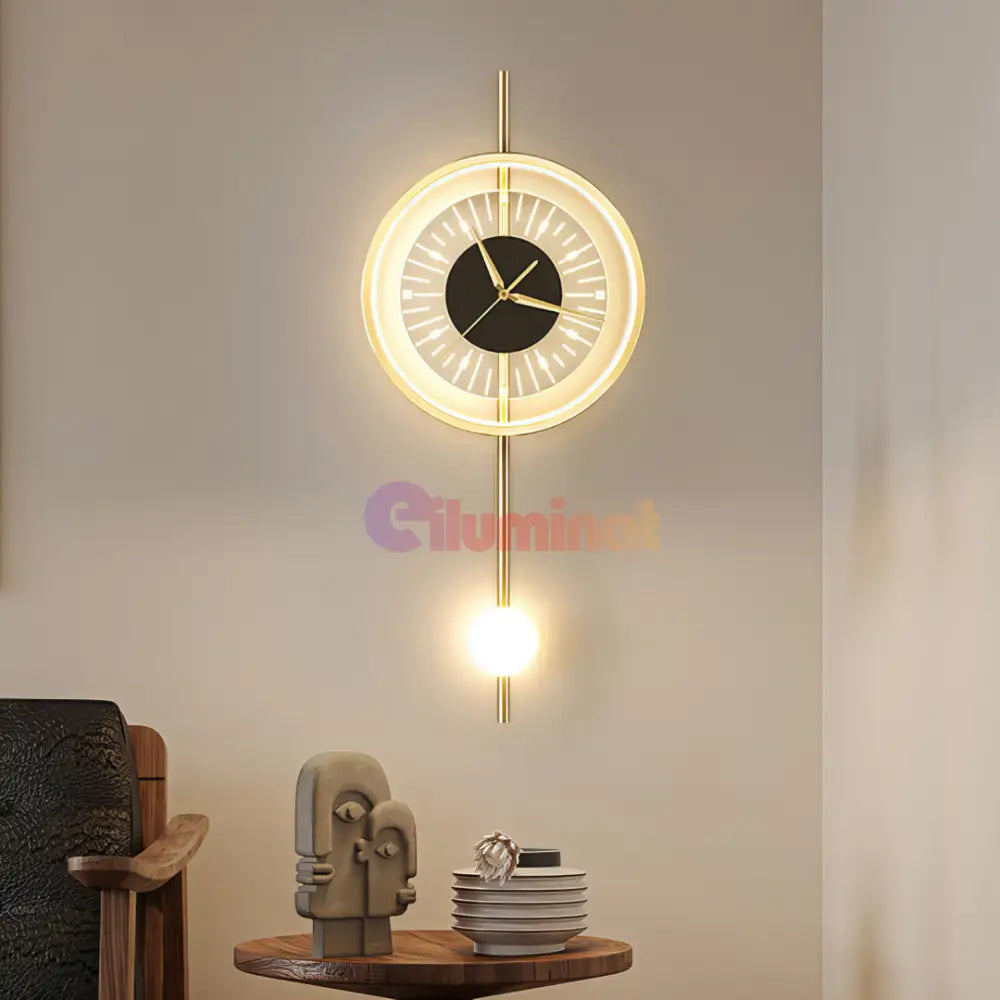 Aplica LED cu Ceas Pendulum Glow AL204-1 AURIU / APLICA PERETE Wall Light Fixtures