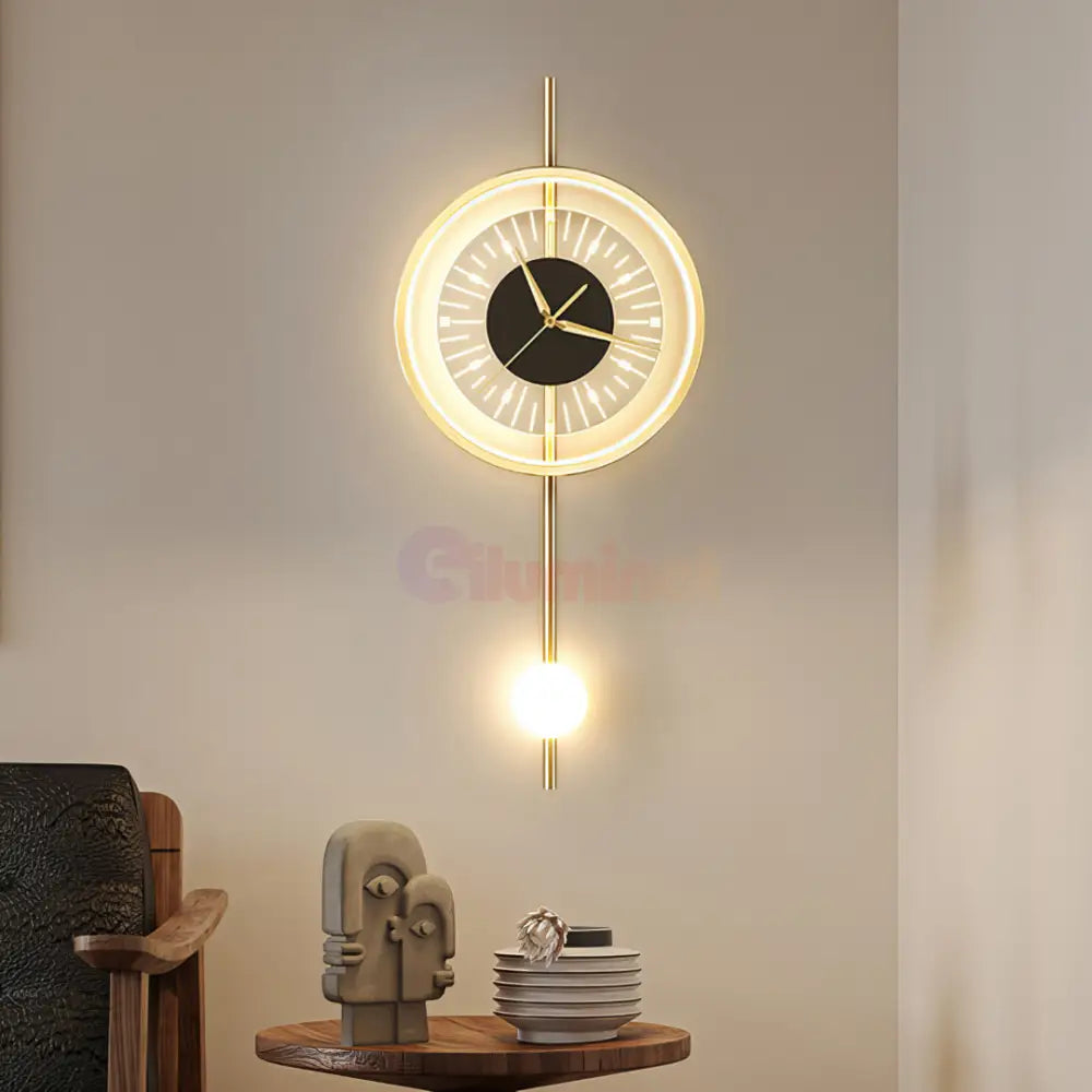 Aplica LED cu Ceas Pendulum Glow AL204-1 AURIU / APLICA PERETE Wall Light Fixtures