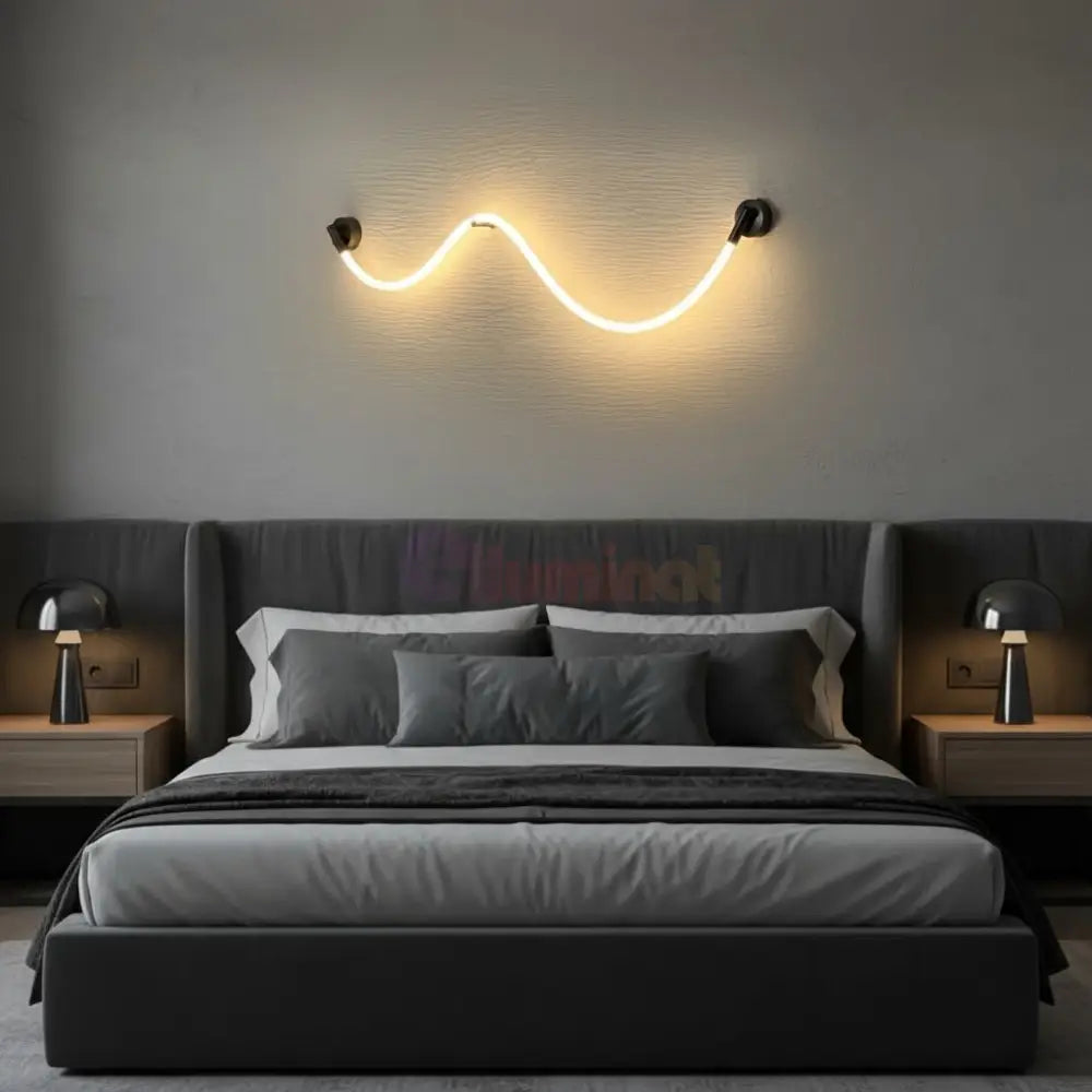 Aplica LED Curved Rope cu 3 Functii 158CM Wall Light Fixtures