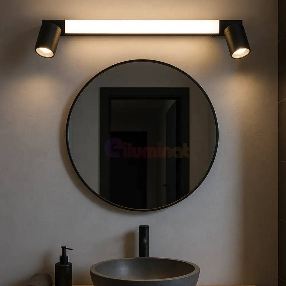 Lustra LED cu Spoturi ENRICO Black NEAGRA / 60CM led ceiling light