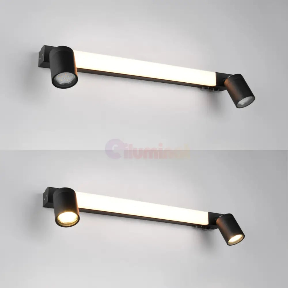 Lustra LED cu Spoturi ENRICO Black NEAGRA / 60CM led ceiling light