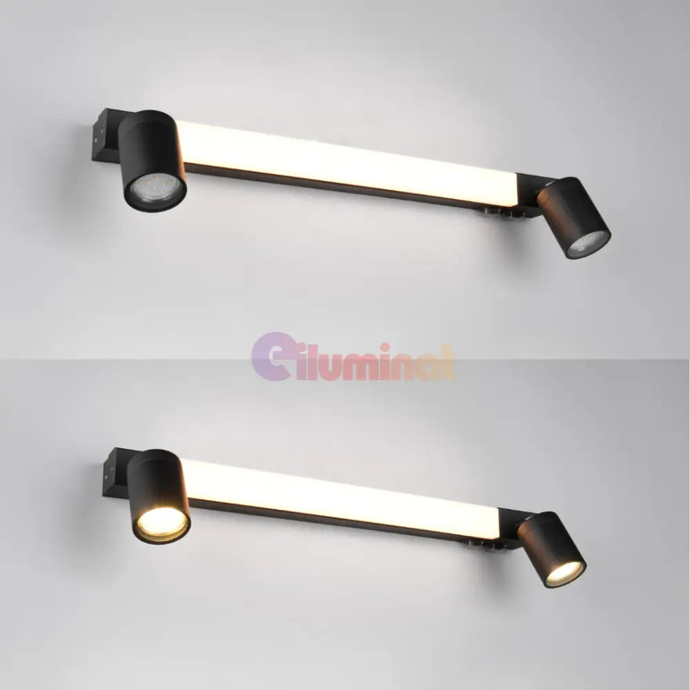 Lustra LED cu Spoturi ENRICO Black NEAGRA / 60CM led ceiling light