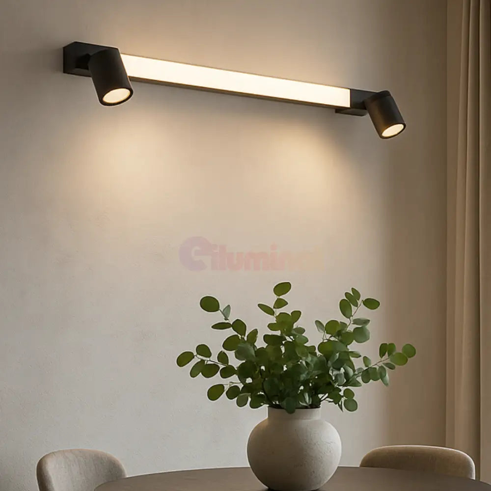 Lustra LED cu Spoturi ENRICO Black NEAGRA / 60CM led ceiling light