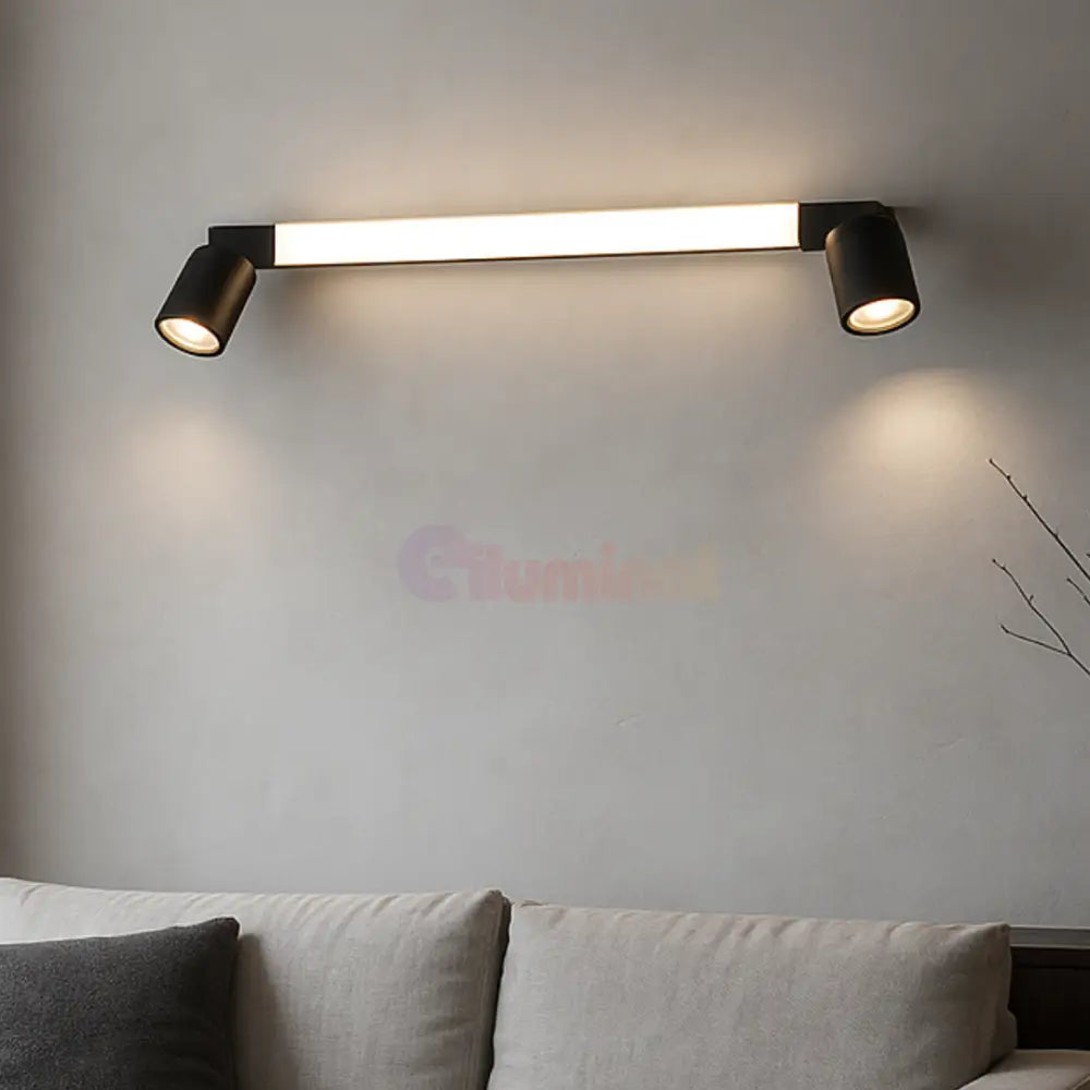 Lustra LED cu Spoturi ENRICO Black NEAGRA / 60CM led ceiling light