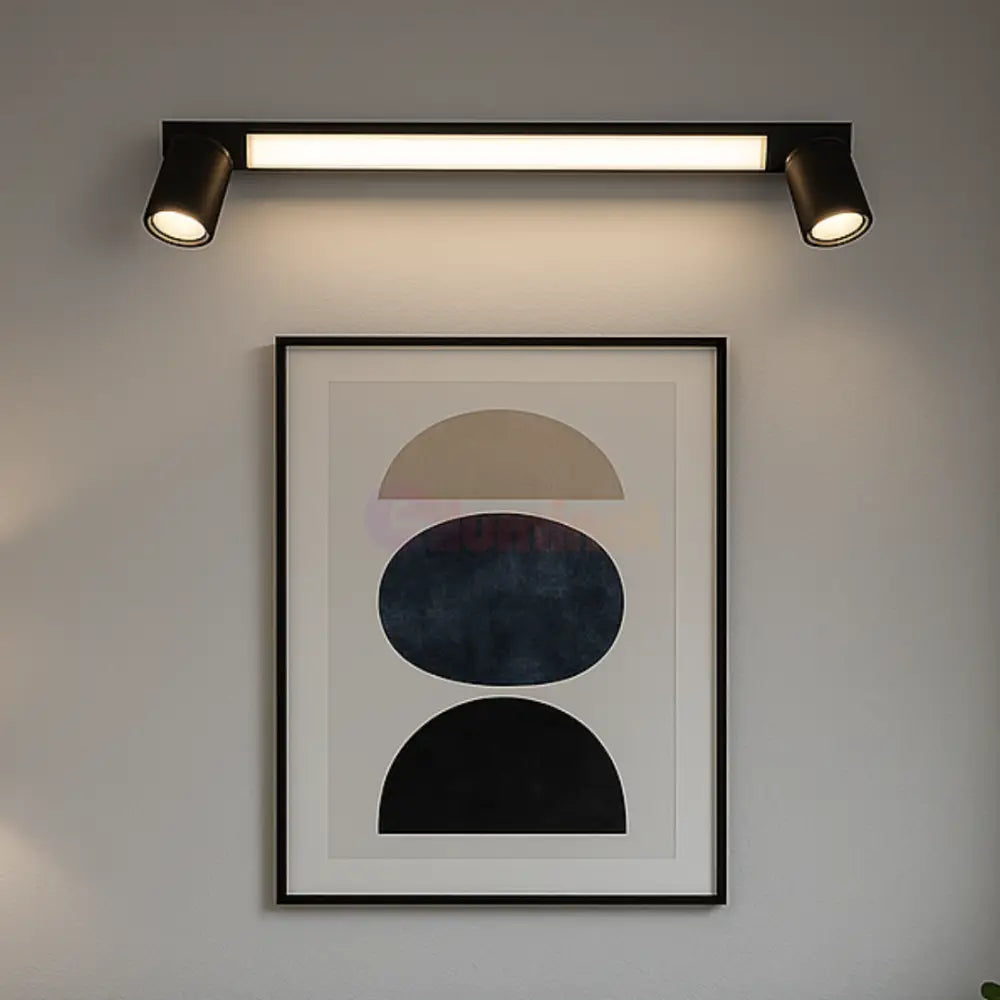 Lustra LED cu Spoturi ENRICO Black NEAGRA / 60CM led ceiling light