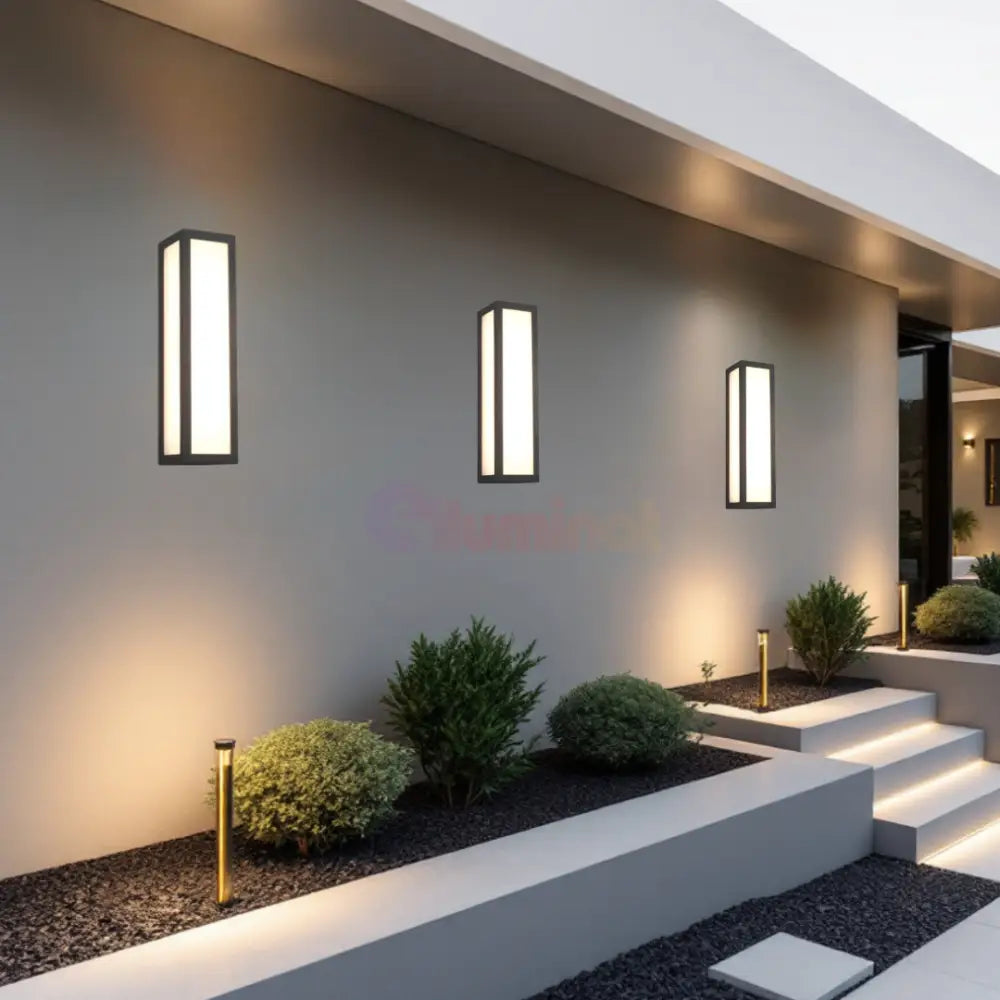 Aplica LED Exterior 10,5W FUERTE NEAGRA / ALB CALD / APLICA PERETE Wall Light Fixtures