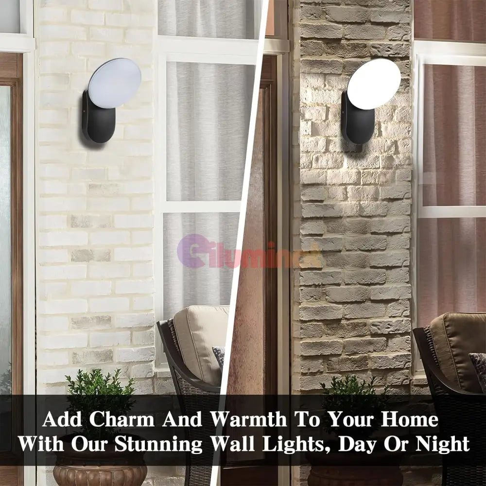 Aplica Led Exterior 12W Fy-127Y/Bk Wall Light Fixtures