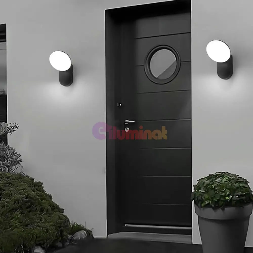 Aplica Led Exterior 12W Fy-127Y/Bk Wall Light Fixtures