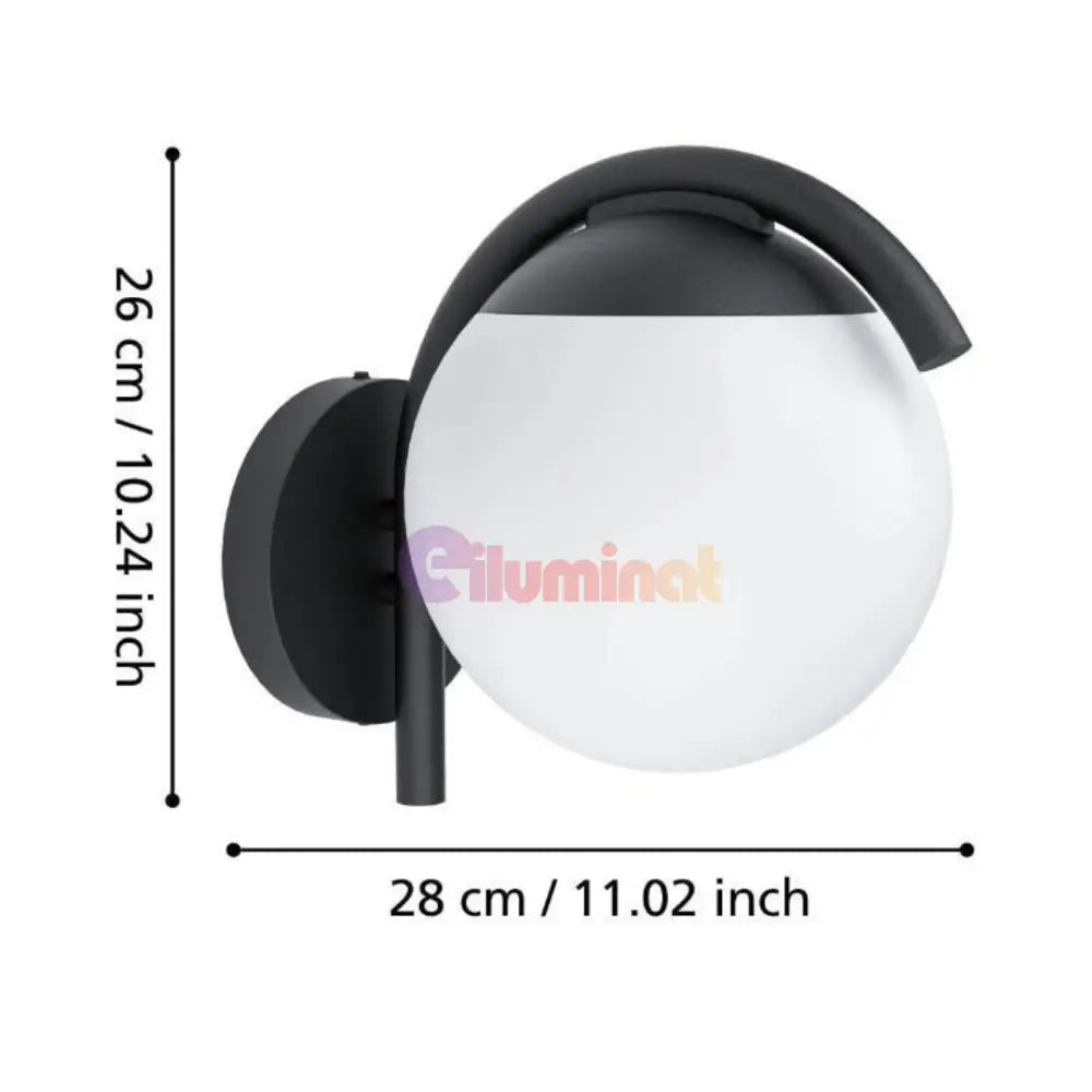 Aplica Exterior 1xE27 IP44 98731 APLICA PERETE / NEAGRA Lighting Fixtures