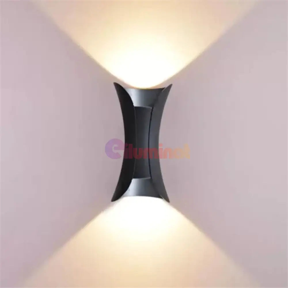 Aplica Led Exterior 2X5W Ultron Black Wall Light Fixtures