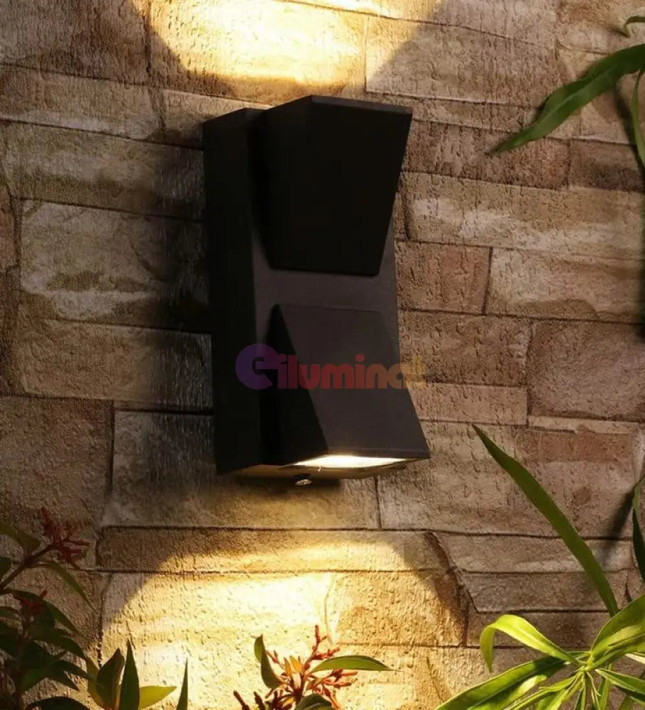 Aplica Led Exterior 2X5W V1 Neagra Wall Light Fixtures