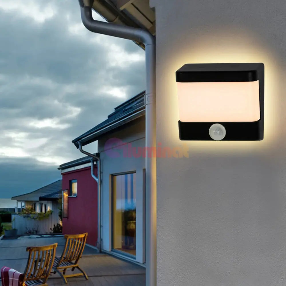 Aplica Led Exterior Ip65 12W Cu Senzor 7781 Wall Light Fixtures