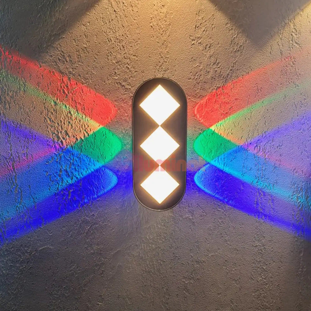 Aplica Led Exterior Rgb Colorfull Wall Light Fixtures