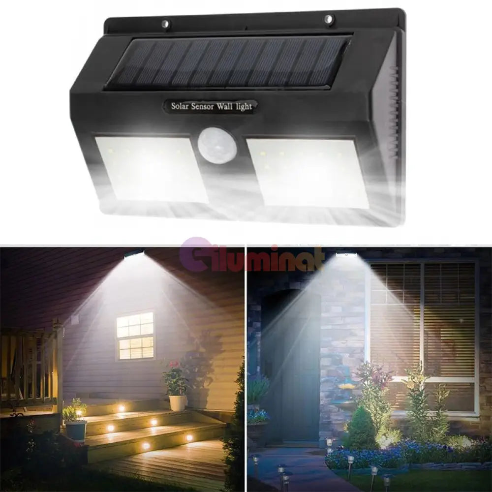 Aplica Led Exterior Solara Senzor 40 Smd Wall Light Fixtures