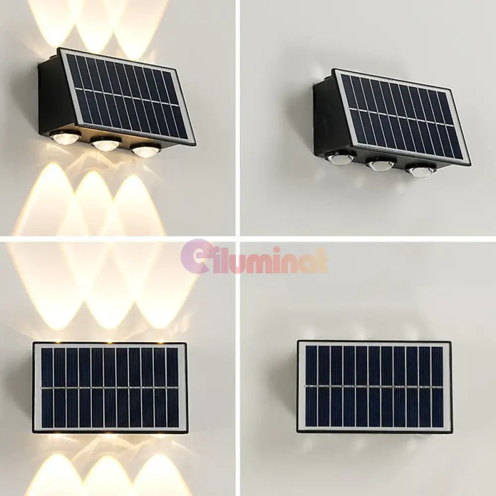 Aplica Led Exterior Trio 6W Solara Wall Light Fixtures