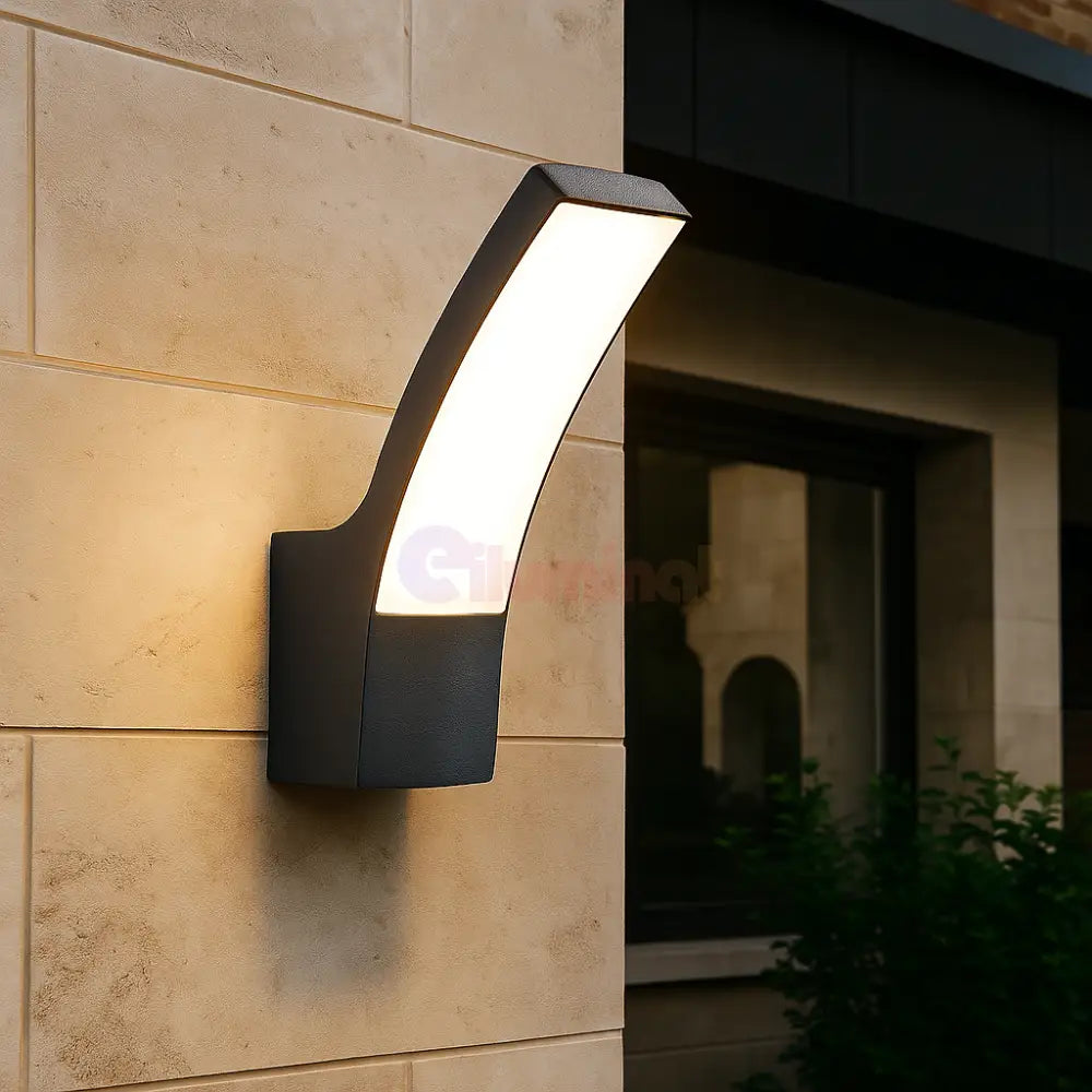 Aplica LED Exterior VAYA IP65 12W Neagra Wall Light Fixtures