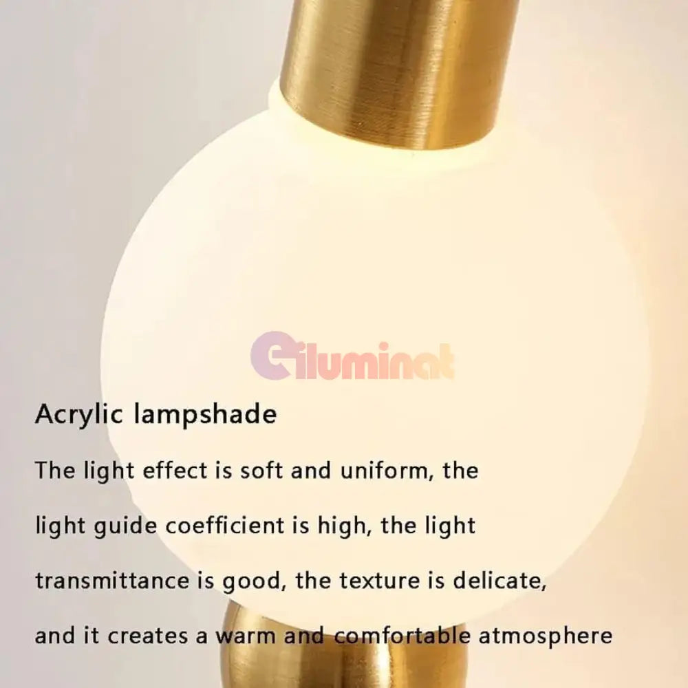 Aplica LED Gold Globe Necklace 3 lumini AURIE / ABAJUR / APLICA PERETE Wall Light Fixtures