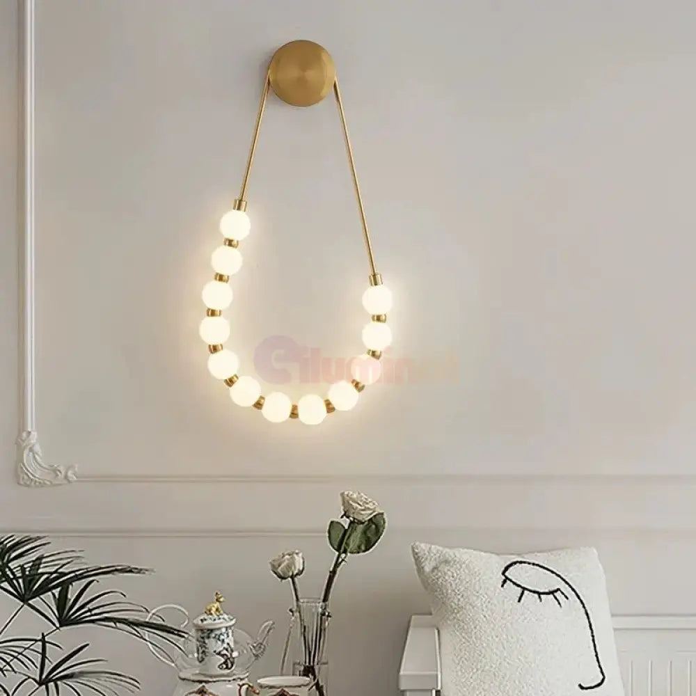 Aplica LED RFAN 60W Auriu/Alb W1001 AURIE / APLICA / APLICA PERETE Wall Light Fixtures