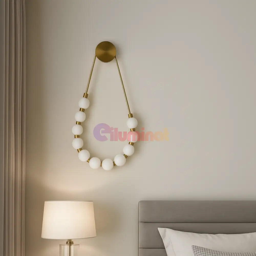 Aplica LED RFAN 60W Auriu/Alb W1001 AURIE / APLICA / APLICA PERETE Wall Light Fixtures