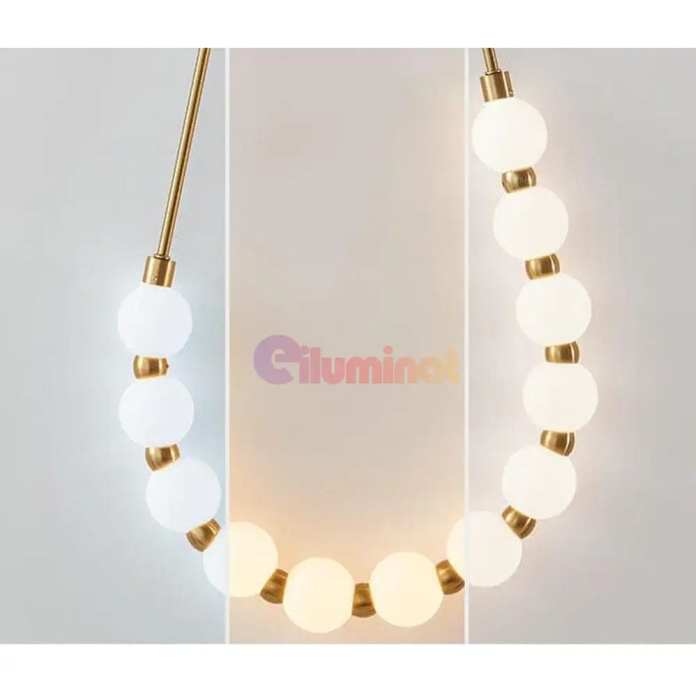 Aplica LED Gold Globe Necklace 3 lumini AURIE / ABAJUR / APLICA PERETE Wall Light Fixtures