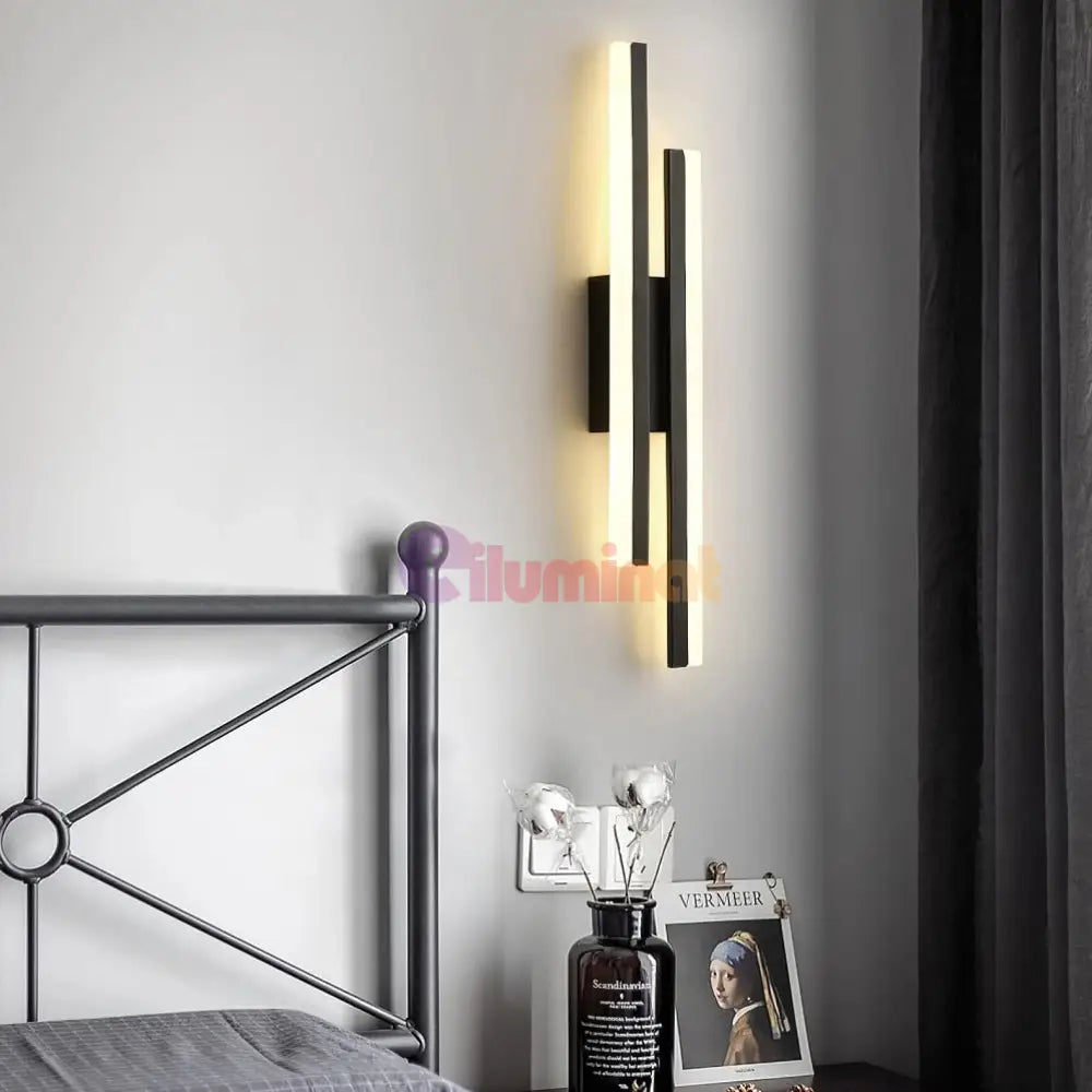 Aplica Led Linnes 12W Neagra Wall Light Fixtures