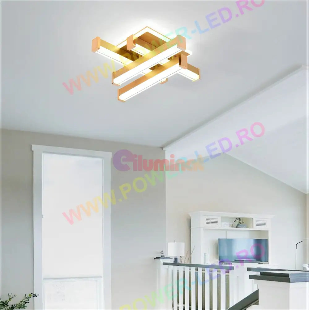 Aplica Led Linnes Square 62W Gold Echivalent 300W Wall Light Fixtures