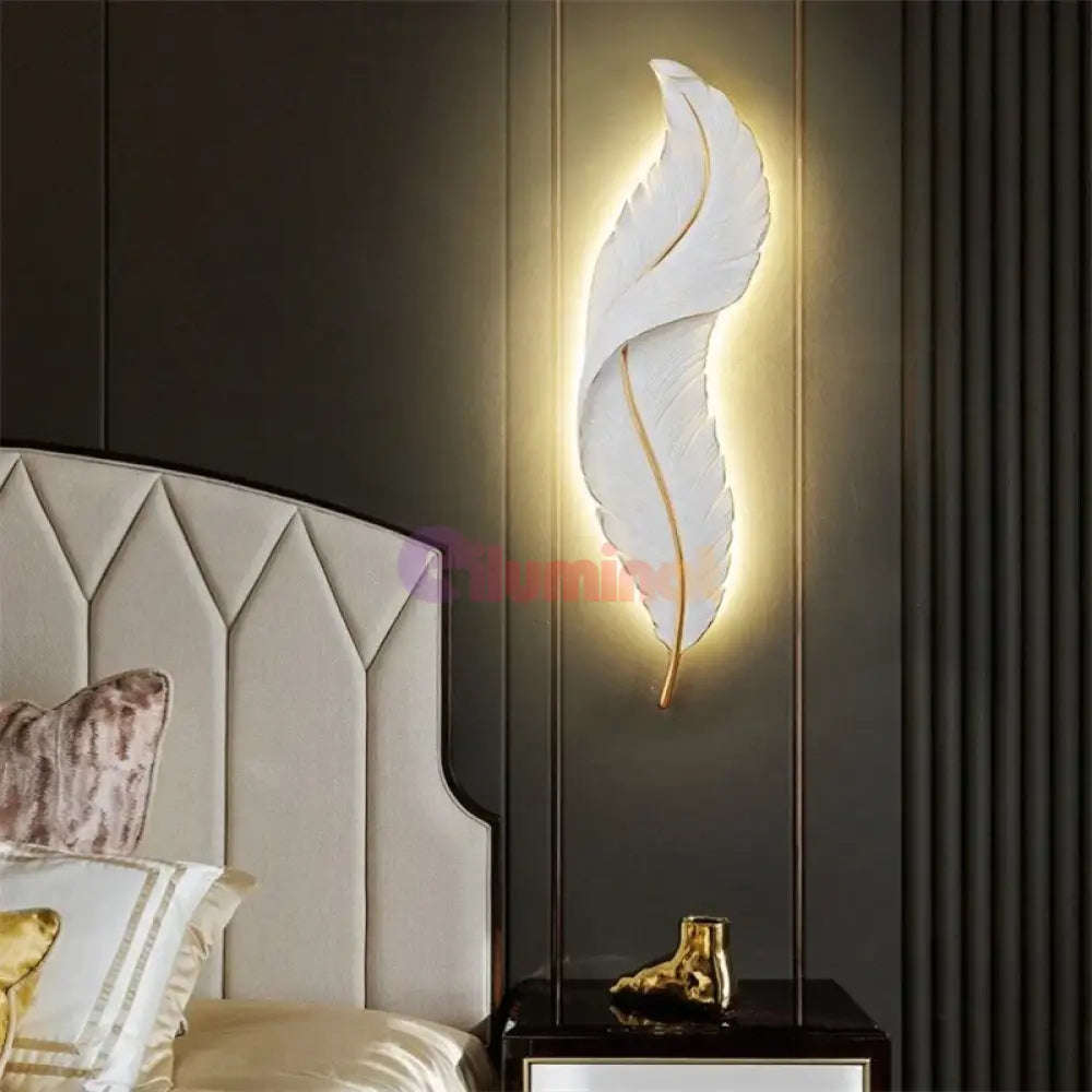 Aplica Led Luxury Feather 25W 63Cm Wall Light Fixtures