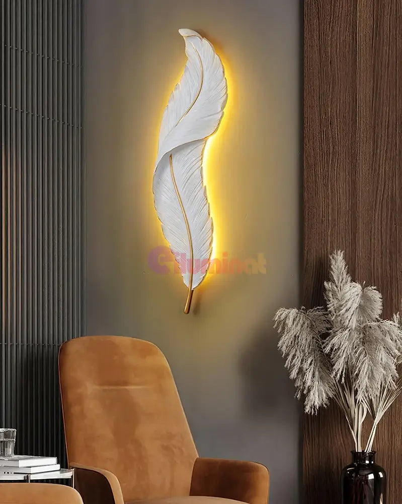 Aplica Led Luxury Feather 25W 63Cm Wall Light Fixtures