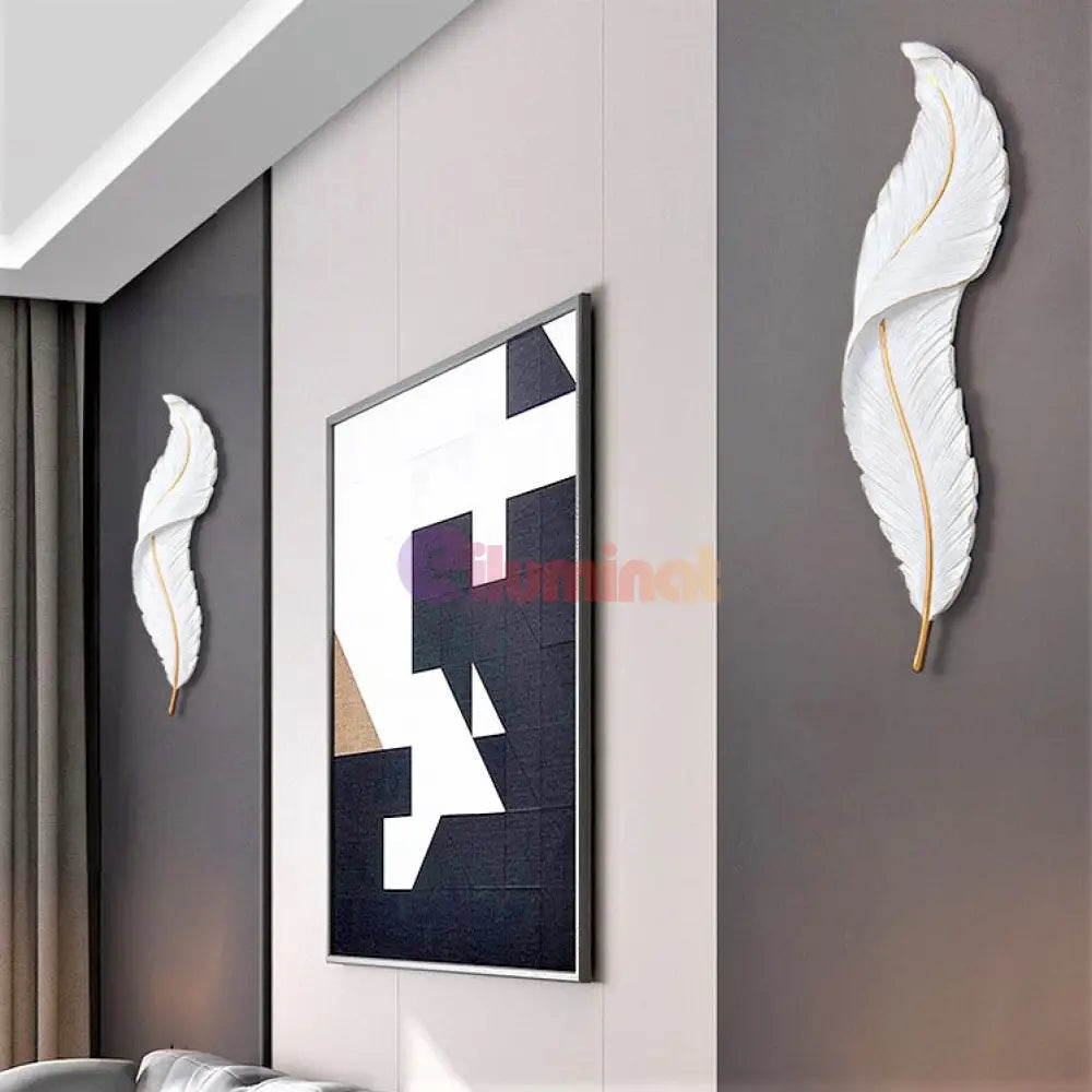 Aplica Led Luxury Feather 25W 63Cm Wall Light Fixtures