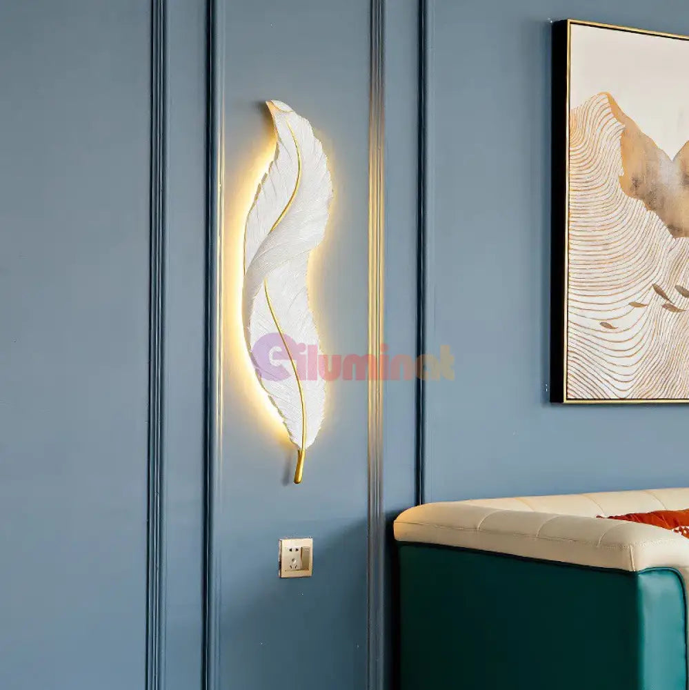 Aplica Led Luxury Feather 25W 63Cm Wall Light Fixtures