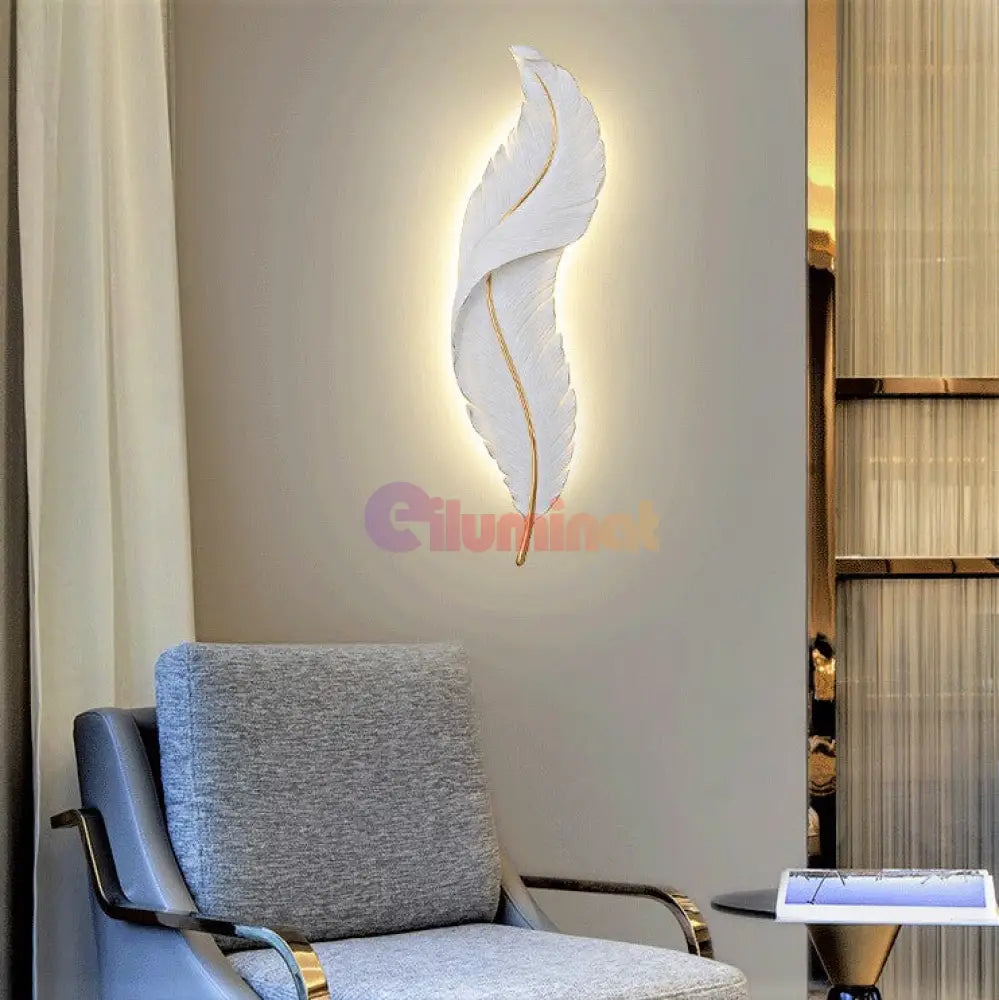 Aplica Led Luxury Feather 25W 63Cm Wall Light Fixtures