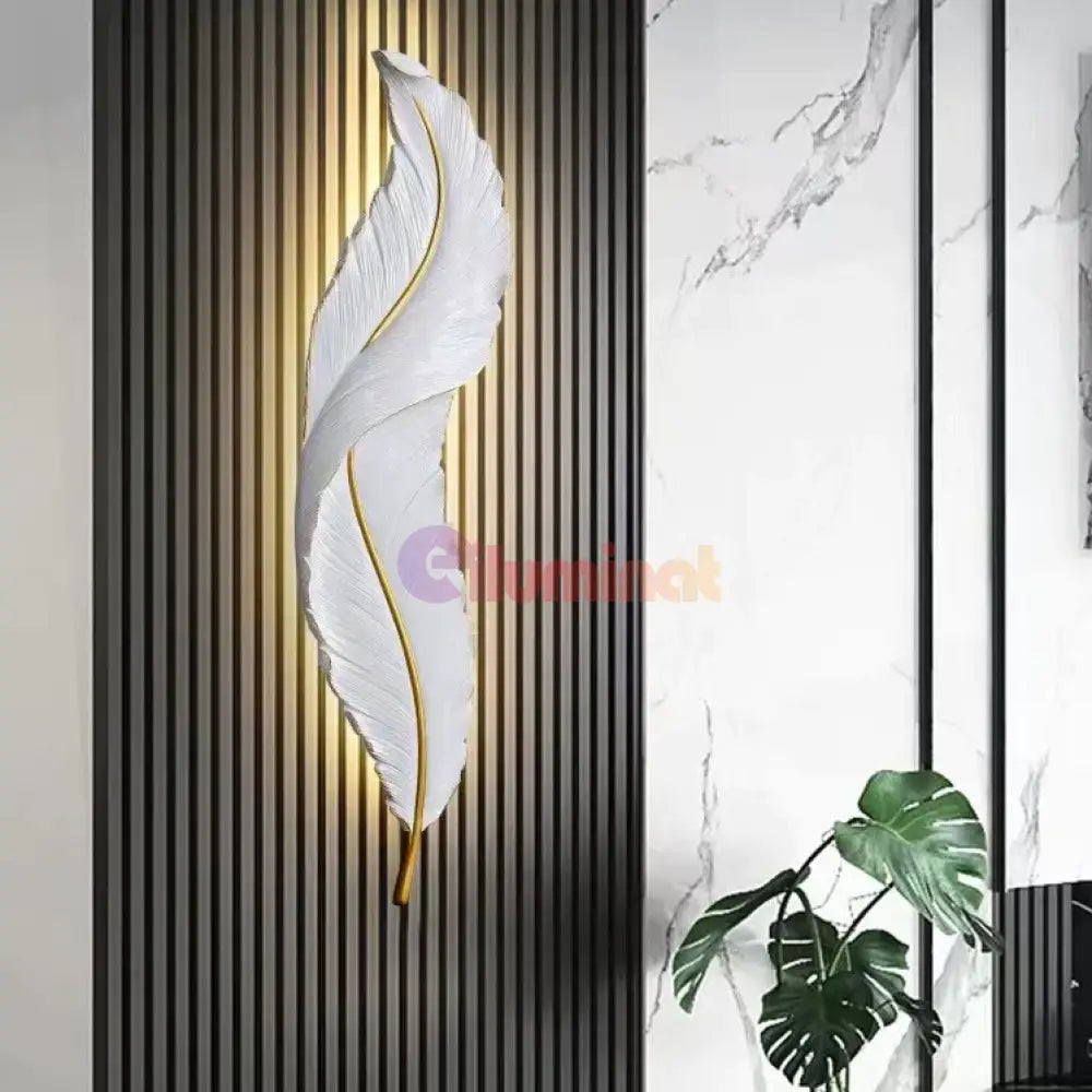 Aplica Led Luxury Feather 36W 87Cm Wall Light Fixtures