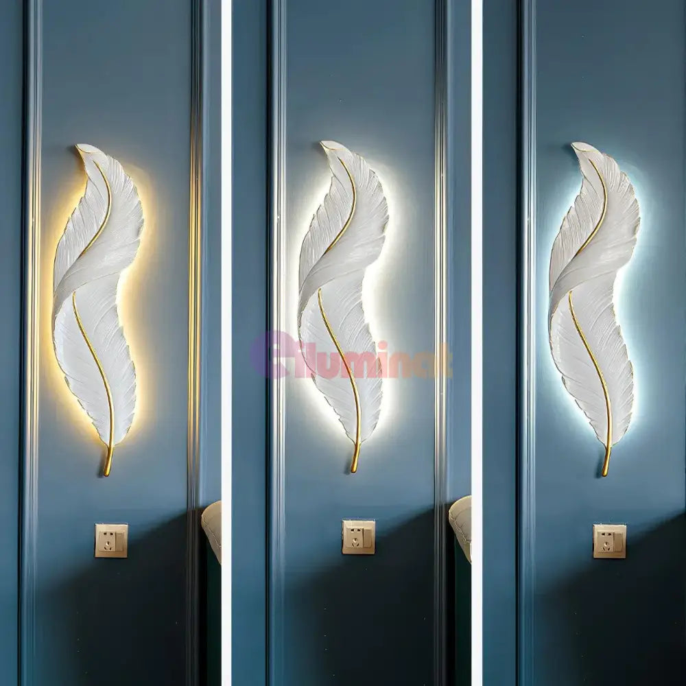 Aplica Led Luxury Feather 36W 87Cm Wall Light Fixtures