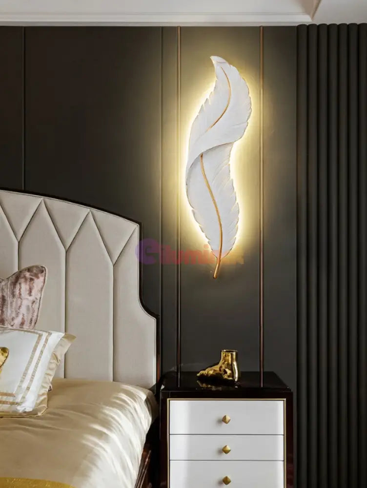 Aplica Led Luxury Feather 36W 87Cm Wall Light Fixtures