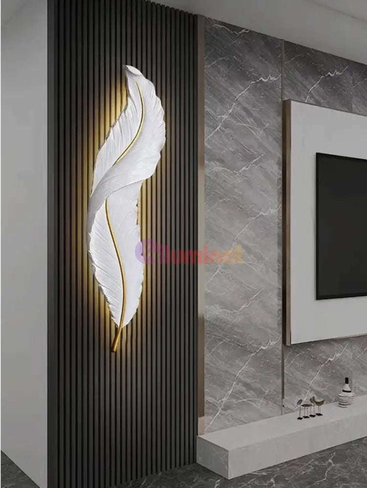 Aplica Led Luxury Feather 36W 87Cm Wall Light Fixtures